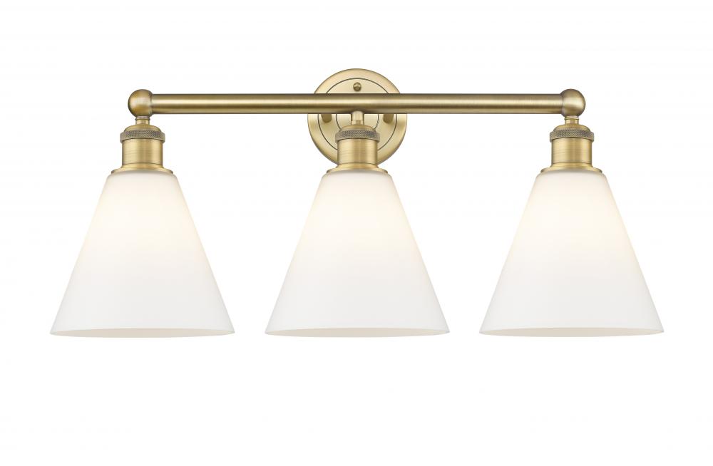 Berkshire - 3 Light - 26 inch - Brushed Brass - Bath Vanity Light