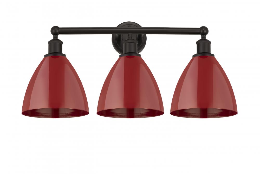 Plymouth - 3 Light - 26 inch - Oil Rubbed Bronze - Bath Vanity Light