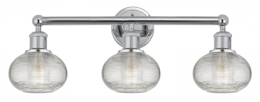 Ithaca - 3 Light - 24 inch - Polished Chrome - Bath Vanity Light