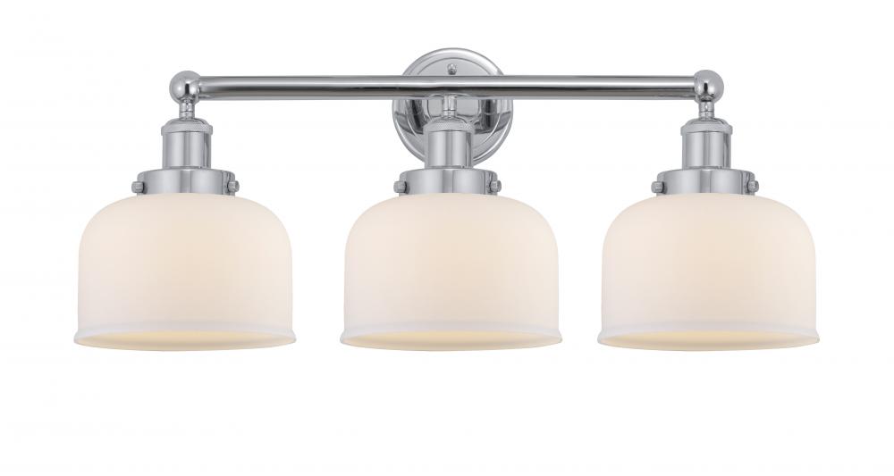 Bell - 3 Light - 26 inch - Polished Chrome - Bath Vanity Light