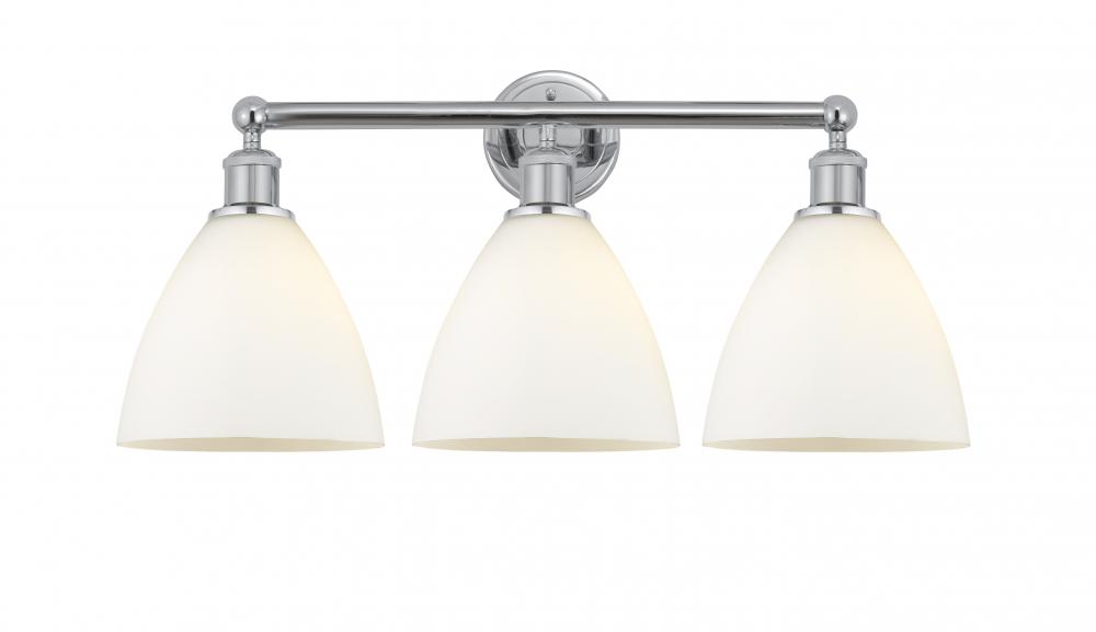 Bristol - 3 Light - 26 inch - Polished Chrome - Bath Vanity Light