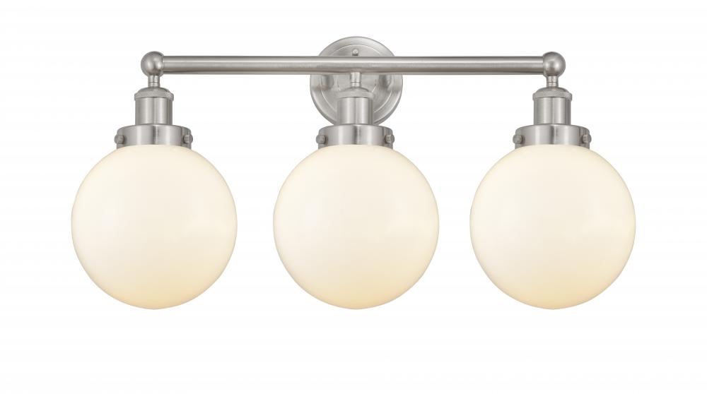 Beacon - 3 Light - 26 inch - Brushed Satin Nickel - Bath Vanity Light