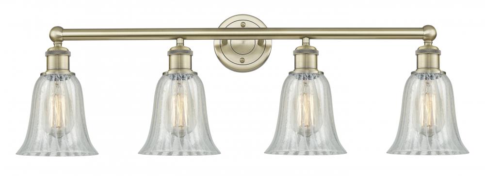 Hanover - 4 Light - 33 inch - Antique Brass - Bath Vanity Light