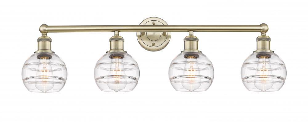 Rochester - 4 Light - 33 inch - Antique Brass - Bath Vanity Light