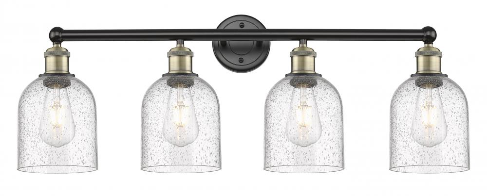 Bella - 4 Light - 33 inch - Black Antique Brass - Bath Vanity Light