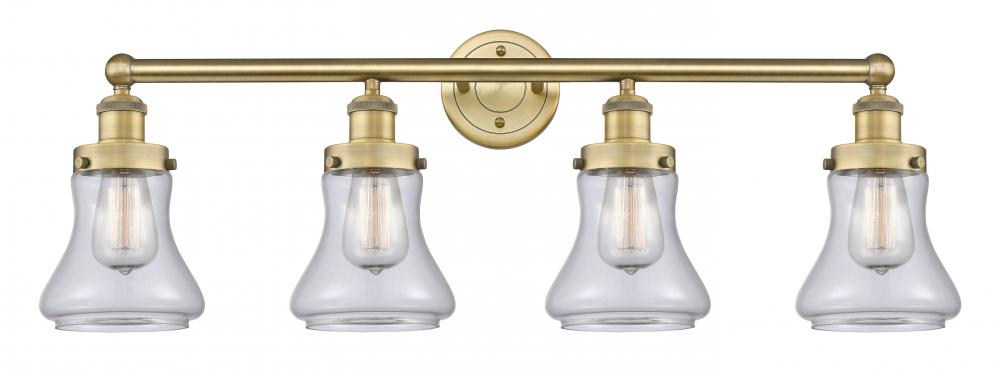 Bellmont - 4 Light - 33 inch - Brushed Brass - Bath Vanity Light