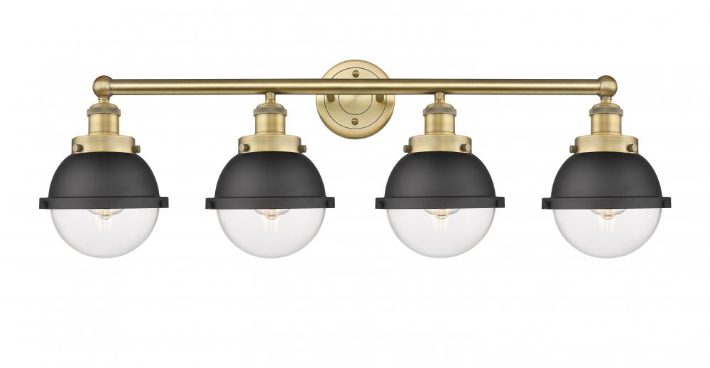 Edison - 4 Light - 34 inch - Brushed Brass - Bath Vanity Light