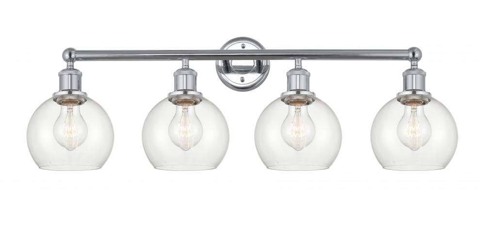 Athens - 4 Light - 33 inch - Polished Chrome - Bath Vanity Light