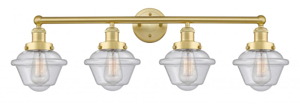 Oxford - 4 Light - 34 inch - Satin Gold - Bath Vanity Light