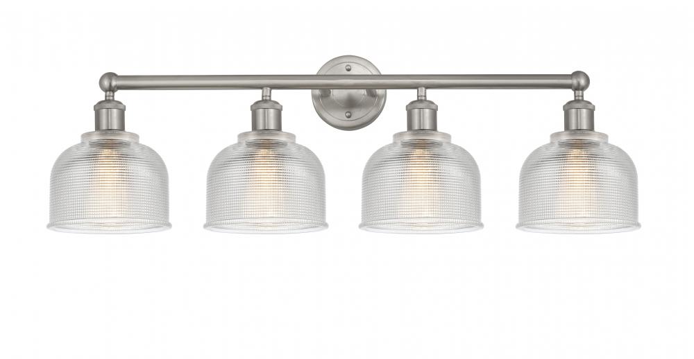 Dayton - 4 Light - 33 inch - Brushed Satin Nickel - Bath Vanity Light