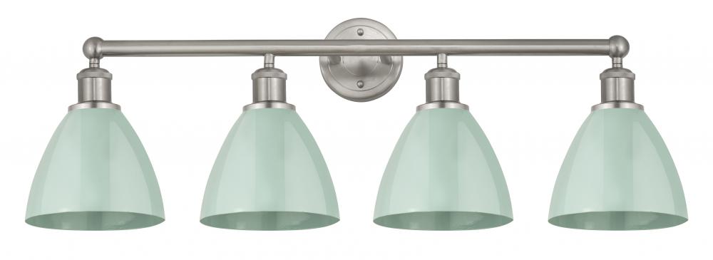 Plymouth - 4 Light - 35 inch - Satin Nickel - Bath Vanity Light