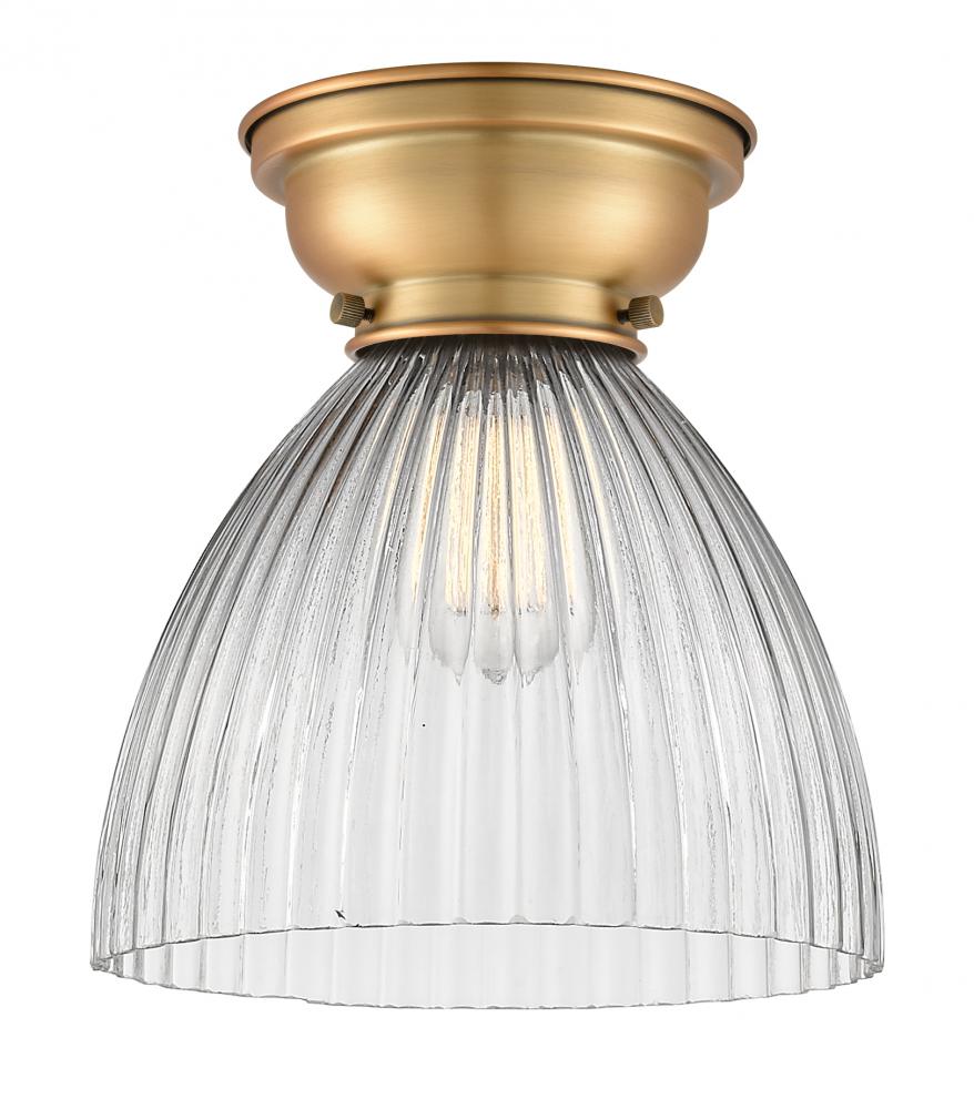 Seneca Falls - 1 Light - 10 inch - Brushed Brass - Flush Mount