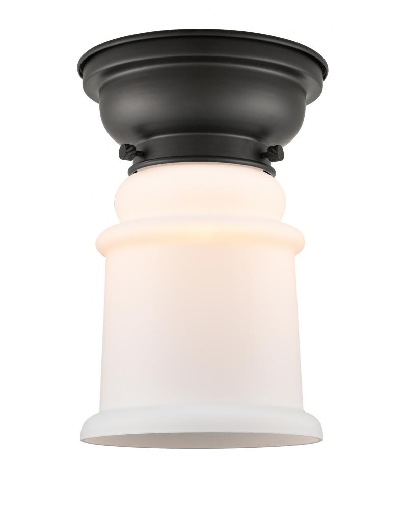 Canton - 1 Light - 6 inch - Matte Black - Flush Mount