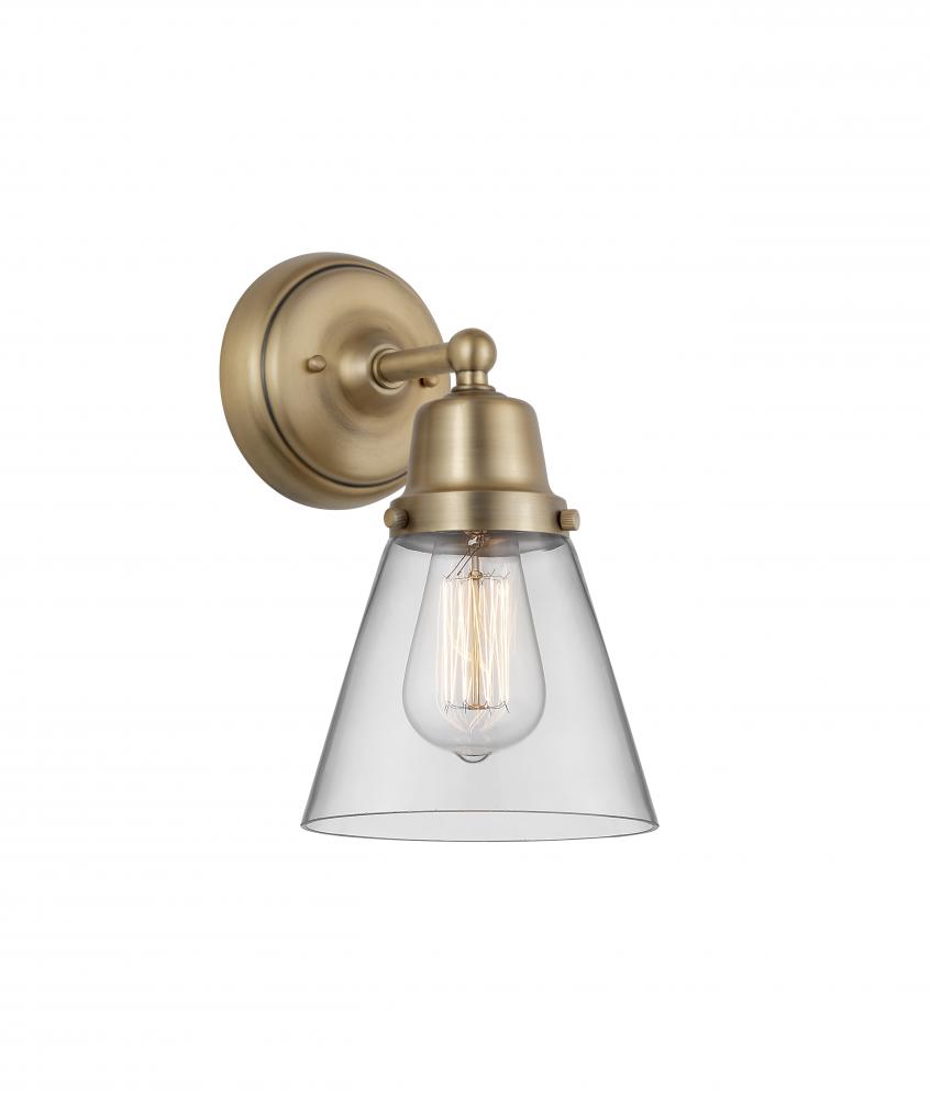 Cone - 1 Light - 6 inch - Brushed Brass - Sconce