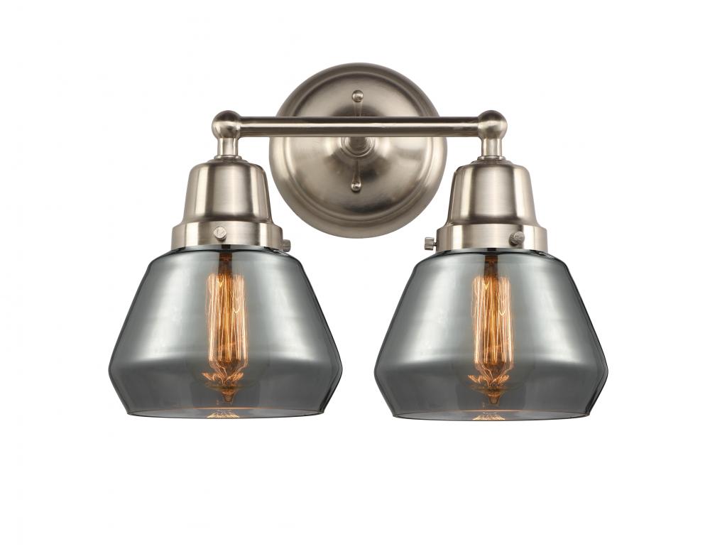 Fulton - 2 Light - 15 inch - Brushed Satin Nickel - Bath Vanity Light