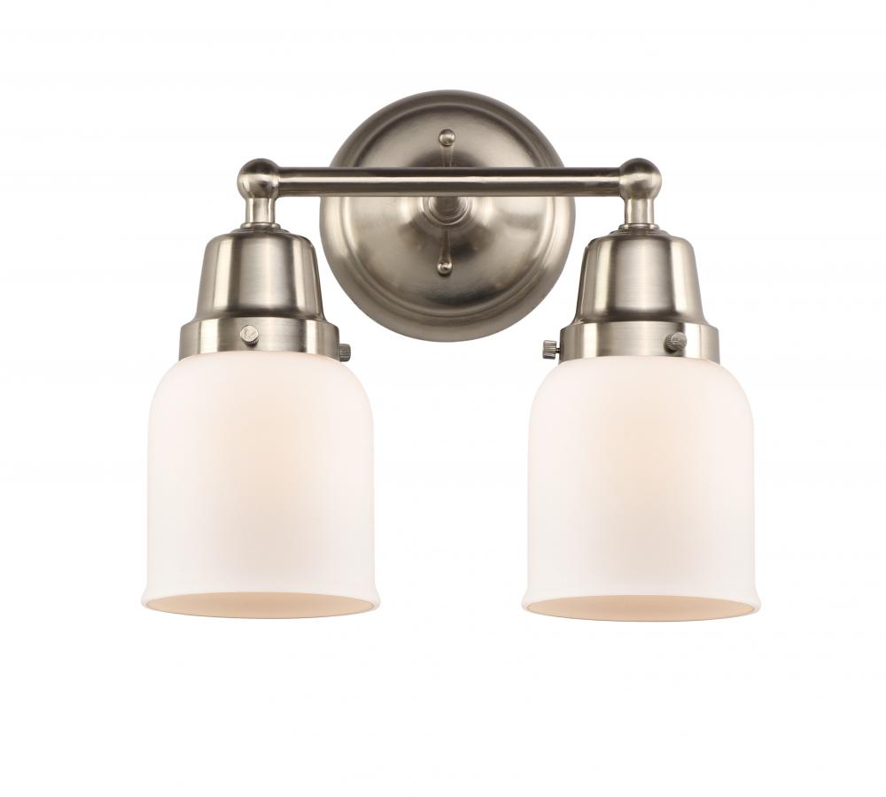 Bell - 2 Light - 13 inch - Brushed Satin Nickel - Bath Vanity Light