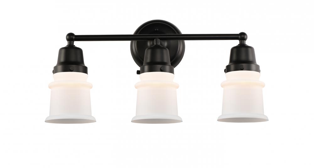 Canton - 3 Light - 21 inch - Matte Black - Bath Vanity Light