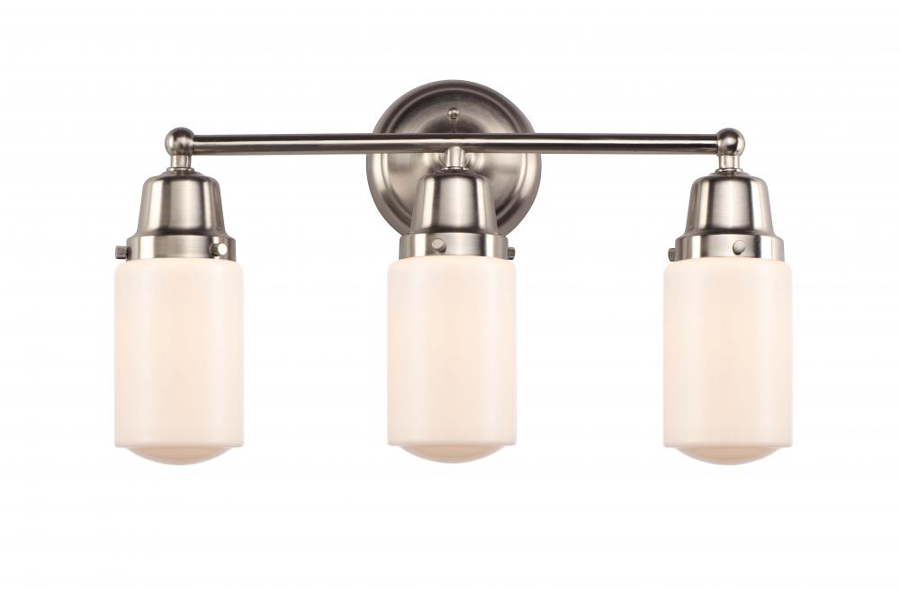 Dover - 3 Light - 21 inch - Brushed Satin Nickel - Bath Vanity Light