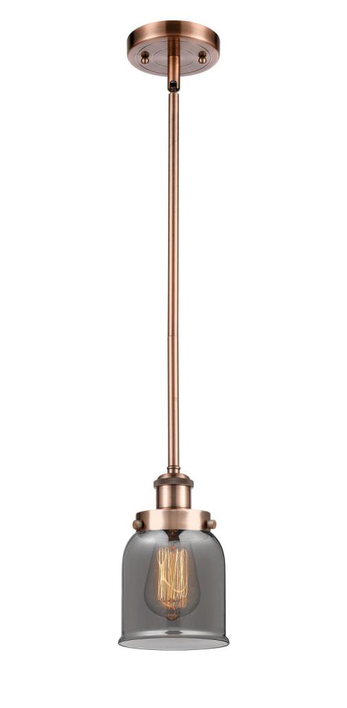 Bell - 1 Light - 5 inch - Antique Copper - Mini Pendant