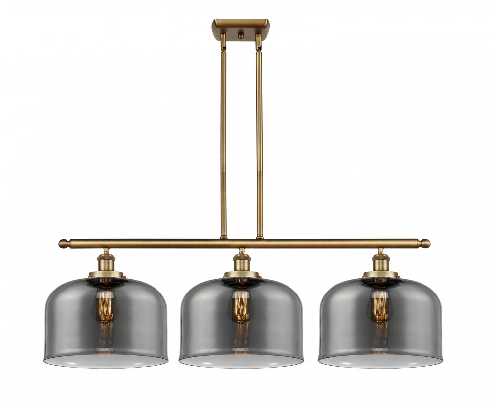 Bell - 3 Light - 36 inch - Brushed Brass - Stem Hung - Island Light