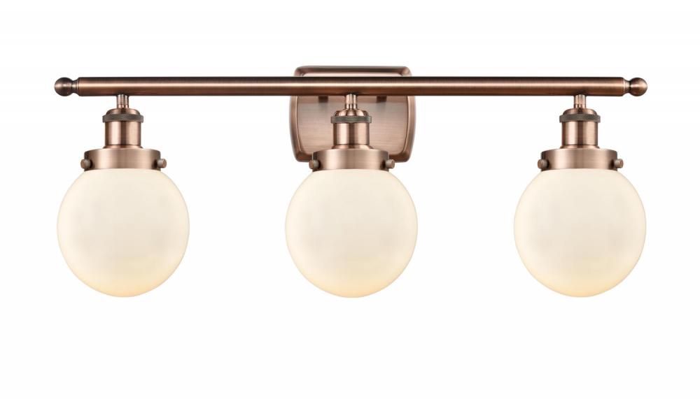 Beacon - 3 Light - 26 inch - Antique Copper - Bath Vanity Light