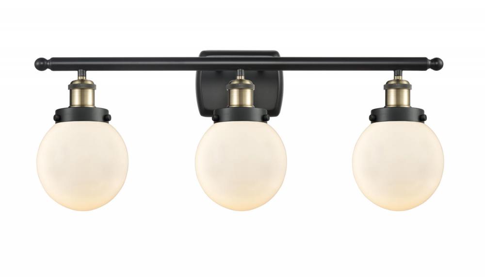 Beacon - 3 Light - 26 inch - Black Antique Brass - Bath Vanity Light