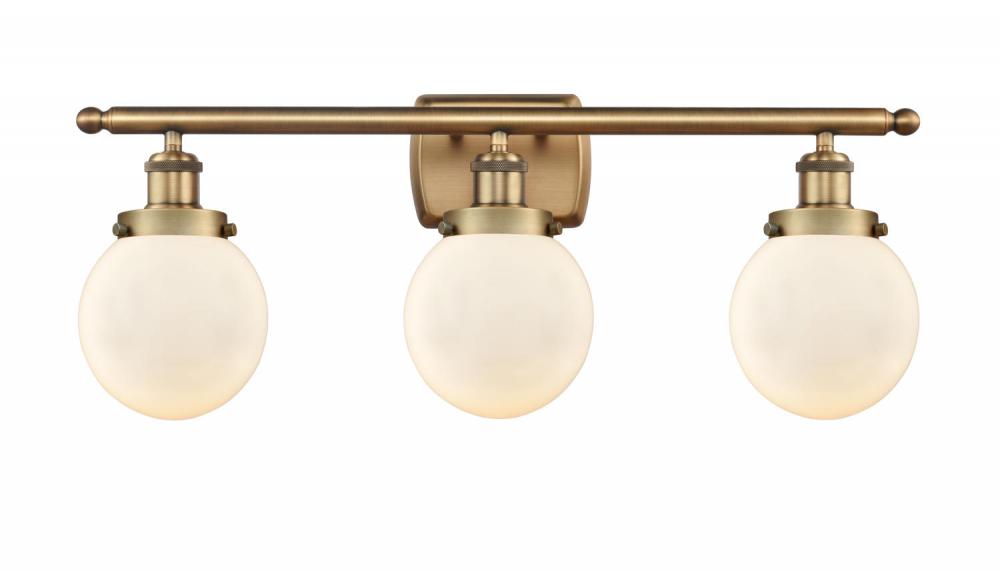 Beacon - 3 Light - 26 inch - Brushed Brass - Bath Vanity Light