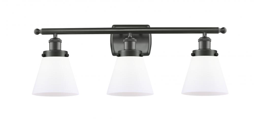 Cone - 3 Light - 26 inch - Oil Rubbed Bronze - Bath Vanity Light