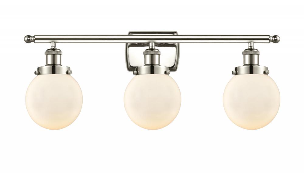 Beacon - 3 Light - 26 inch - Polished Nickel - Bath Vanity Light