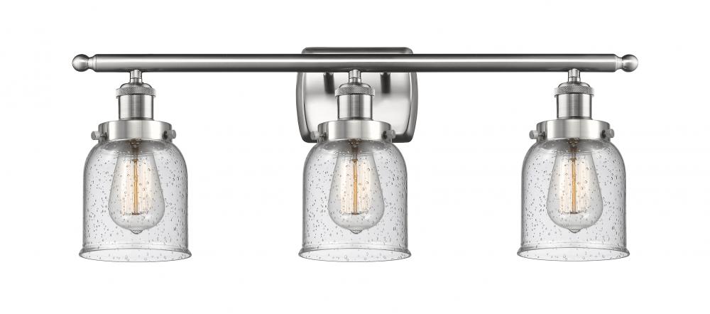 Bell - 3 Light - 26 inch - Brushed Satin Nickel - Bath Vanity Light