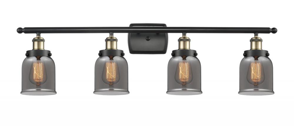 Bell - 4 Light - 36 inch - Black Antique Brass - Bath Vanity Light