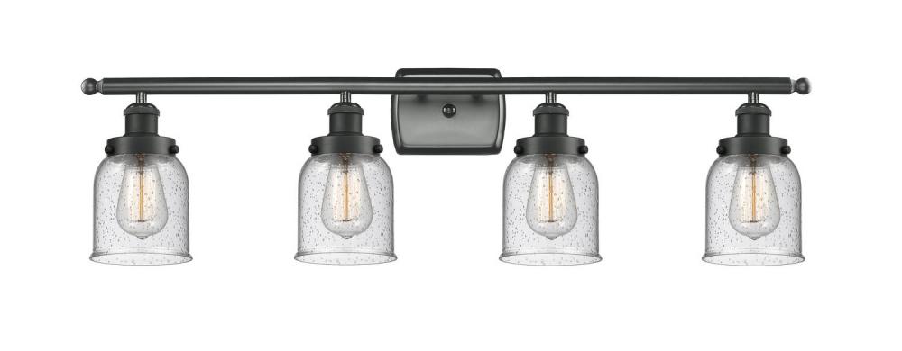 Bell - 4 Light - 36 inch - Matte Black - Bath Vanity Light