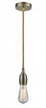 Innovations Lighting 100AB-10CR-3AB - Chelsea - 1 Light - 2 inch - Antique Brass - Cord hung - Mini Pendant