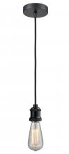 Innovations Lighting 100BK-10BK-1BK - Edison - 1 Light - 2 inch - Matte Black - Cord hung - Mini Pendant