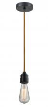 Innovations Lighting 100BK-10CR-2BK - Winchester - 1 Light - 2 inch - Matte Black - Cord hung - Mini Pendant