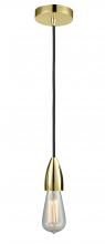 Innovations Lighting 100GD-10BK-4GD - Fairchild - 1 Light - 2 inch - Gold - Cord hung - Mini Pendant