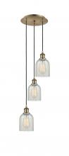 Innovations Lighting 113B-3P-AB-G2511 - Caledonia - 3 Light - 12 inch - Antique Brass - Cord Hung - Multi Pendant