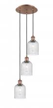 Innovations Lighting 113B-3P-AC-G559-5SDY - Bridal Veil - 3 Light - 12 inch - Antique Copper - Cord Hung - Multi Pendant