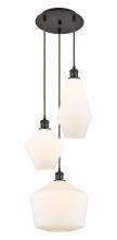 Innovations Lighting 113B-3P-OB-G651-MU - Cindyrella 3 Light 14 inch Multi-Pendant