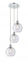 Innovations Lighting 113B-3P-PC-G124-8 - Athens - 3 Light - 15 inch - Polished Chrome - Cord Hung - Multi Pendant