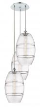 Innovations Lighting 113B-3P-PC-G557-10CL - Vaz - 3 Light - 17 inch - Polished Chrome - Cord hung - Multi Pendant