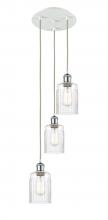 Innovations Lighting 113B-3P-WPC-G342 - Hadley - 3 Light - 11 inch - White Polished Chrome - Cord Hung - Multi Pendant