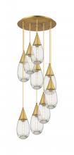 Innovations Lighting 119-450-1P-BB-G450-6CL - Malone - 9 Light - 20 inch - Brushed Brass - Multi Pendant