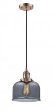 Innovations Lighting 201C-AC-G73 - Bell - 1 Light - 8 inch - Antique Copper - Cord hung - Mini Pendant