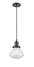 Innovations Lighting 201C-OB-G324 - Olean - 1 Light - 7 inch - Oil Rubbed Bronze - Cord hung - Mini Pendant