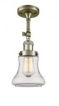 Innovations Lighting 201F-AB-G192-LED - Bellmont - 1 Light - 6 inch - Antique Brass - Semi-Flush Mount