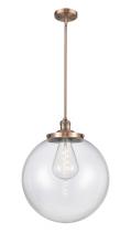 Innovations Lighting 201S-AC-G202-16 - Beacon - 1 Light - 16 inch - Antique Copper - Stem Hung - Pendant