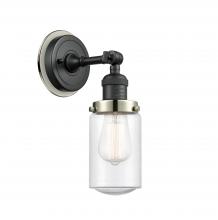 Innovations Lighting 203BK-BPPN-HRPN-G314 - Dover - 1 Light - 5 inch - Matte Black - Sconce