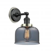 Innovations Lighting 203BK-BPPN-HRPN-G73 - Bell - 1 Light - 8 inch - Matte Black - Sconce