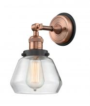 Innovations Lighting 203BP-ACBK-G172 - Fulton - 1 Light - 7 inch - Antique Copper - Sconce